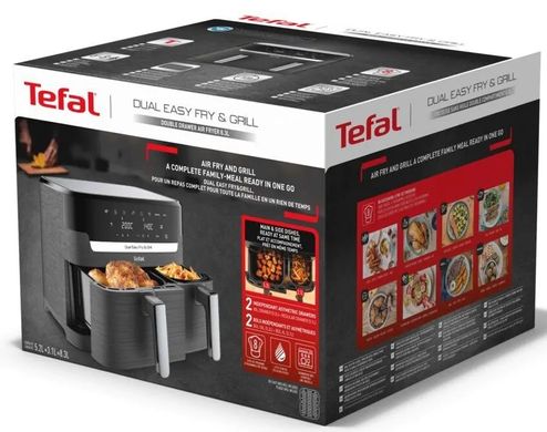 Мультипечь (аэрофритюрница) Tefal Dual Easy Fry&Grill Air Fryer EY905B10 106427 фото