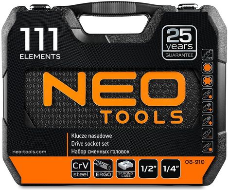 Набір торцевих головок з тріскачкою NEO Tools 08-910 106077 фото