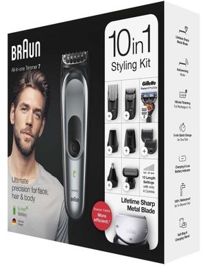 Тример для бороди та вусів Braun MGK7221 103573 фото