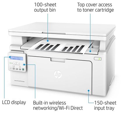 МФУ HP LaserJet Pro M130nw with Wi-Fi (G3Q58A) 102395 фото