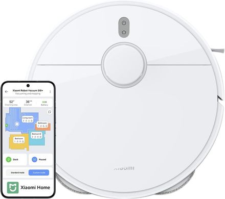 Робот-пилосос з вологим прибиранням Xiaomi Mi Robot Vacuum S10+ White 106670 фото